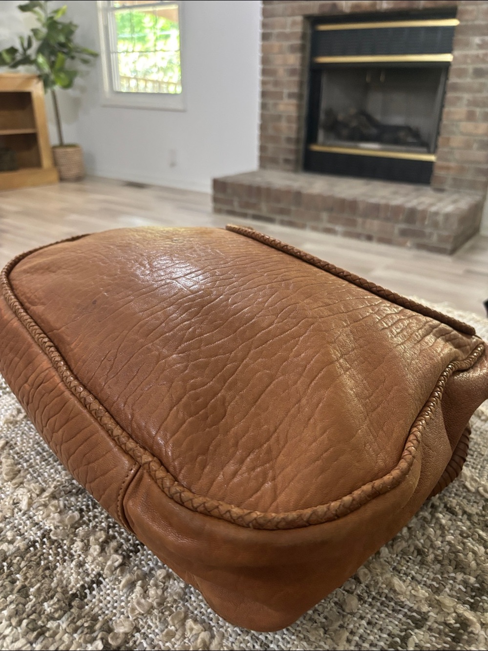 Hobo Tan Leather Satchel Women's Shoulder Handbag - Picture 3 of 12